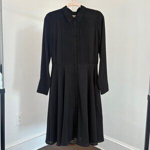Nanette Lepore Black Button Down Dress